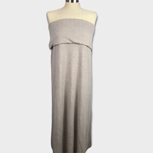 Loyalty Spa Large Tan Gray Sleeveless Dress Cover Up